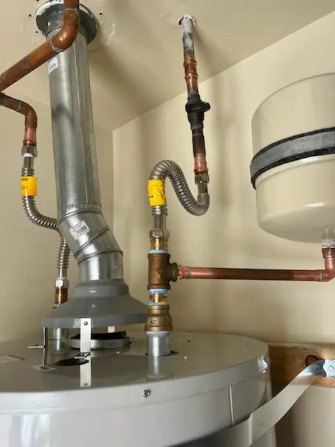 Water heater installation and plumbing repair in Bertrand